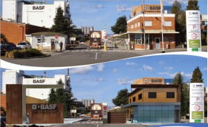 Render antes y después del acceso de BASF Española frente a La Canonja Render antes y después del acceso de BASF Española frente a La Canonja - experiencia